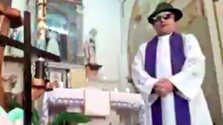 Priest Attempts To Live Stream Mass Amid Lockdown – Turns On Filters