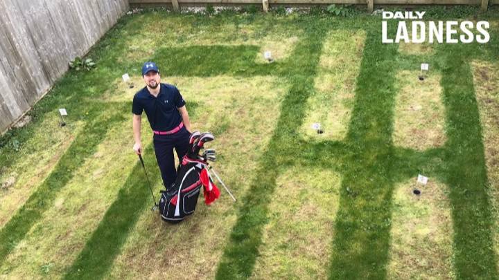 Golf Fan Creates 'Mini Masters' Course In His Back Garden