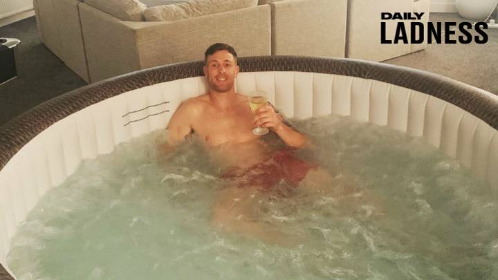 Male Jealous Of Neighbours Puts Massive Jacuzzi In His Living Room