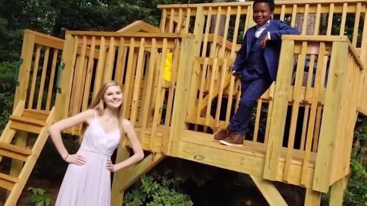 Boy Throws Socially Distanced Prom For His Nanny After Hers Was Cancelled