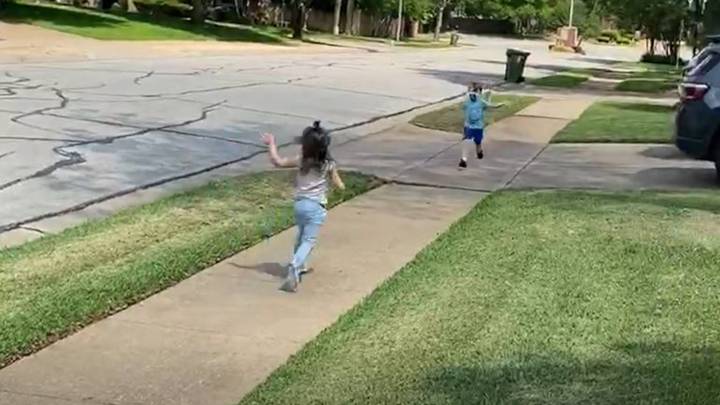 Adorable Moment Three-Year-Old Best Friends Are Reunited After Two Months