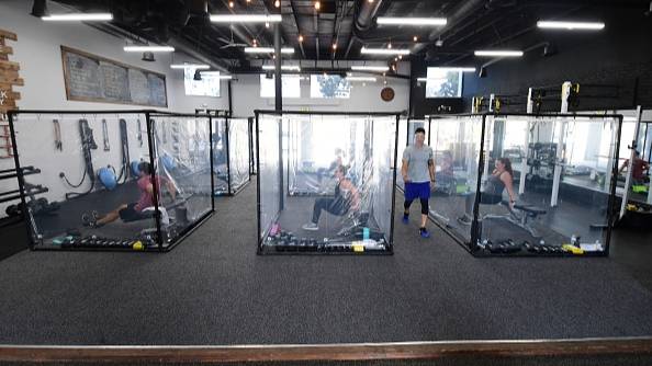 California Gym Reopens After Building Workout Pods For Members