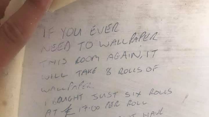 Couple Decorating Find Hilarious Note With Advice From The Previous Owner